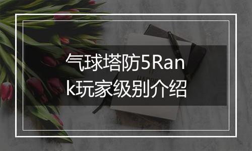 气球塔防5Rank玩家级别介绍