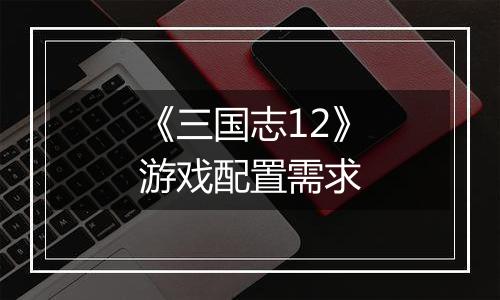 《三国志12》游戏配置需求