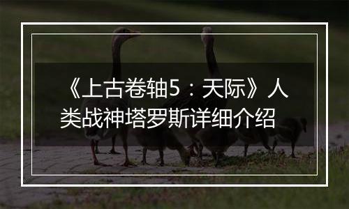 《上古卷轴5：天际》人类战神塔罗斯详细介绍