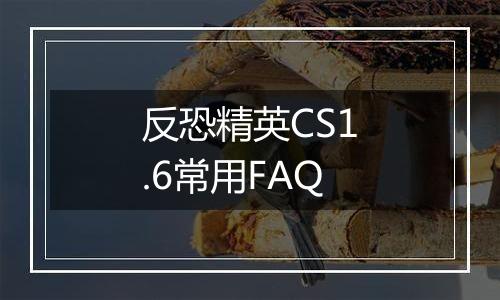 反恐精英CS1.6常用FAQ