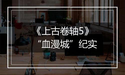 《上古卷轴5》“血漫城”纪实