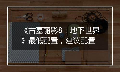 《古墓丽影8：地下世界》最低配置，建议配置