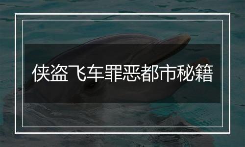 侠盗飞车罪恶都市秘籍