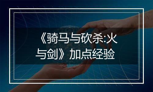 《骑马与砍杀:火与剑》加点经验