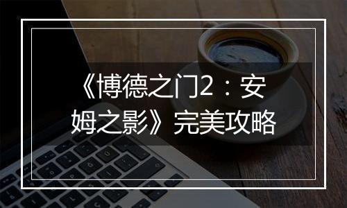 《博德之门2：安姆之影》完美攻略