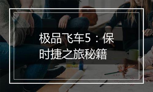 极品飞车5：保时捷之旅秘籍