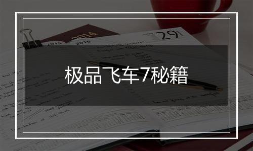 极品飞车7秘籍