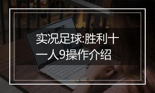 实况足球:胜利十一人9操作介绍